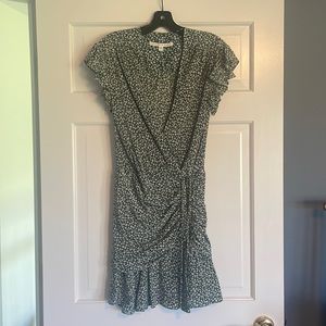 Veronica Beard flutter sleeve ruched mini dress